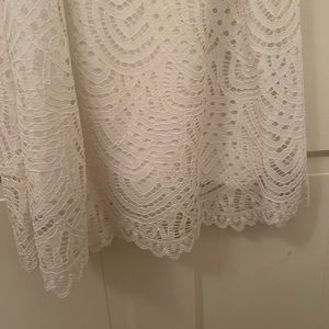 Lilly Pulitzer White Lace Off the Shoulder Dress